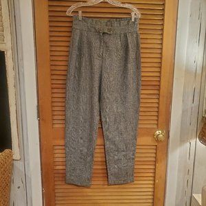 Black & white plaid pant suit